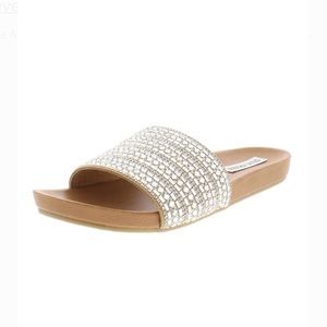 Steve Madden dazzle embellished slides